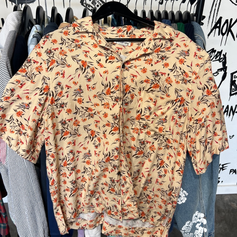 ACNE Studios Floral Button-Down Shirt - Size 50 (US L) - Stylish Men's Fashion